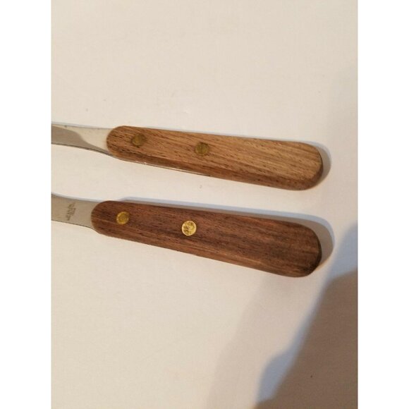 Vintage Warco Schwans Set of 2 Carving Knife Meat Fork Stainless Steel - Picture 2 of 8